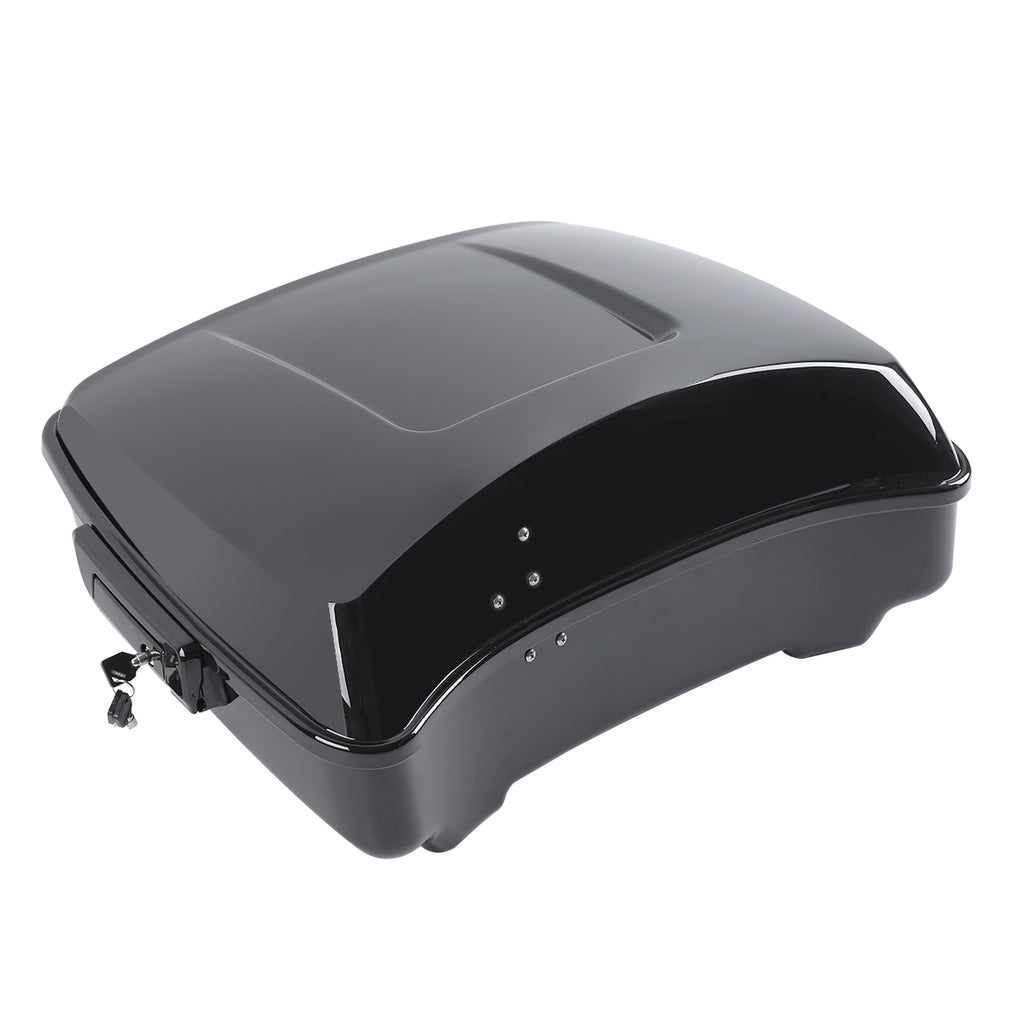 10.7" Chopped Touring Trunk Vivid Black Fit For Harley Touring Models 2014-Later