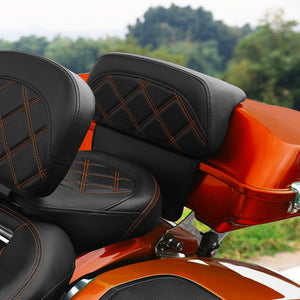 C.C. RIDER Razor Chopped Pack Trunk Backrest Passenger Backrest Pad Aztec For Harley Touring CVO Road Glide Electra Glide Road King, 2014-2025