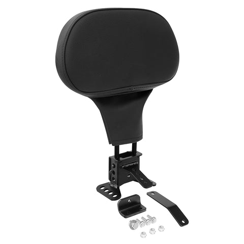 C.C. RIDER Rider Backrest 2 Up Seat Driver Backrest Pad For Harley Touring CVO Street Glide Road Glide Electra Glide Road King, 1988-2025