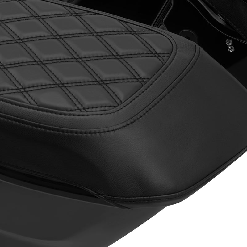 C.C. RIDER Saddlebag Lid Covers Diamond Stitching Protect Saddlebags For Harley Touring CVO Street Glide CVO Road Glide 2023-2025