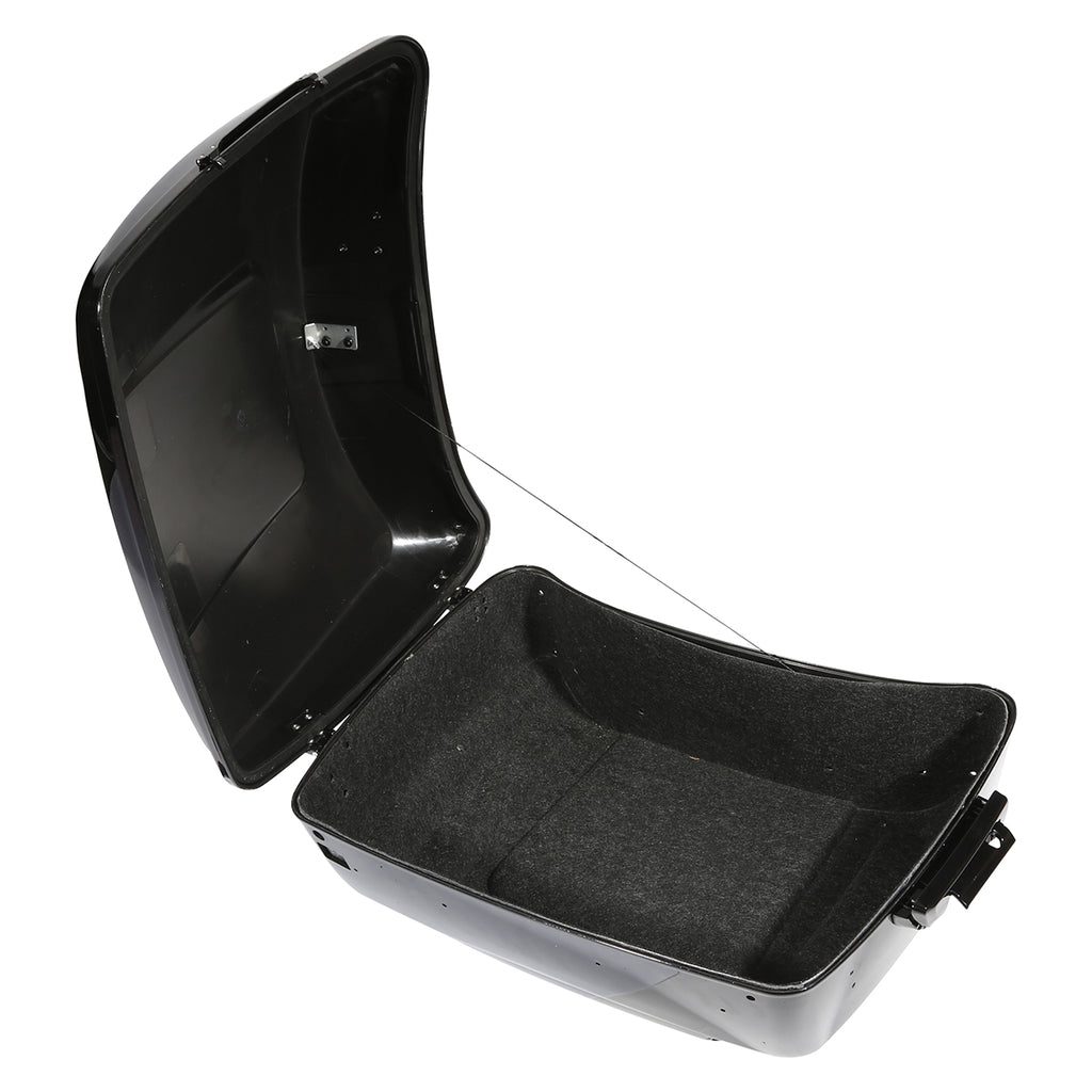 13.7" King Touring Trunk Black Latch With Carpet Liner Fit For Harley Touring 2014-Later