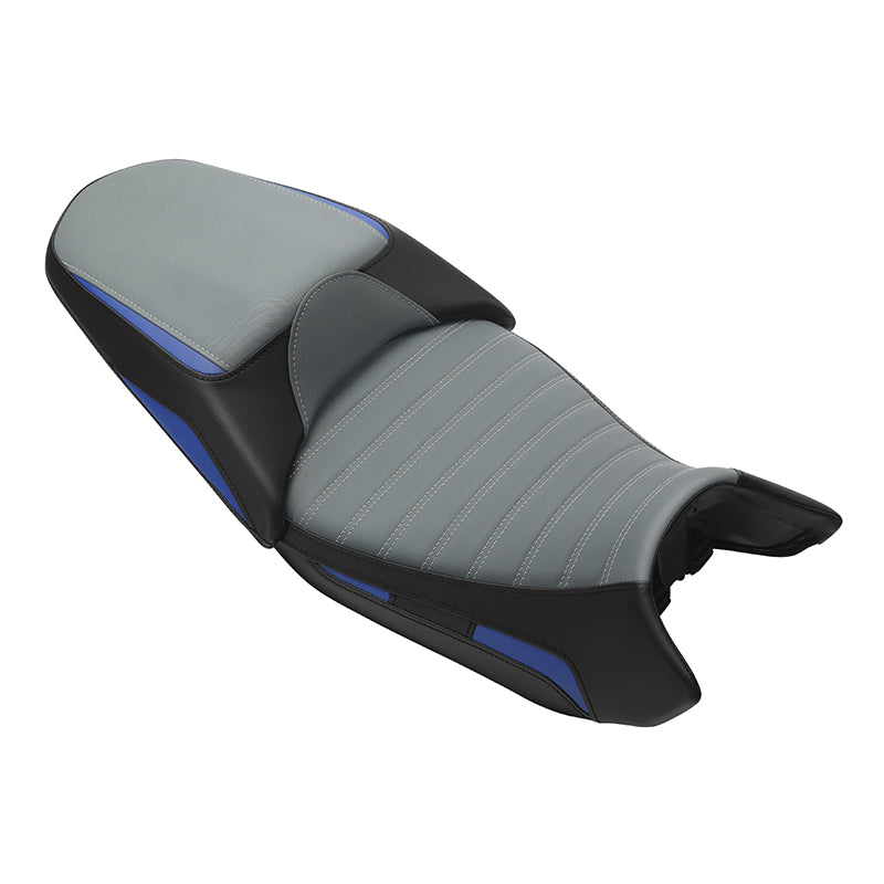 C.C. RIDER BMW R1300GS Seat Rider Passenger Seat Pillion Cushion Blue Gray Black For BMW R1300GS, 2023-2025