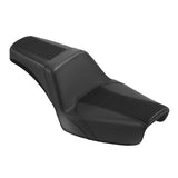 C.C. RIDER Dyna Step Up Seat 2 Up Seat Black Stripes Stitching For Dyna Wide Glide Super Glide, 1996-2003 (Copy)
