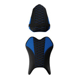 C.C. RIDER YZF R1 Front And Rear Seat For YAMAHA YZFR1 Blue Honeycomb Pattern, 2007-2008