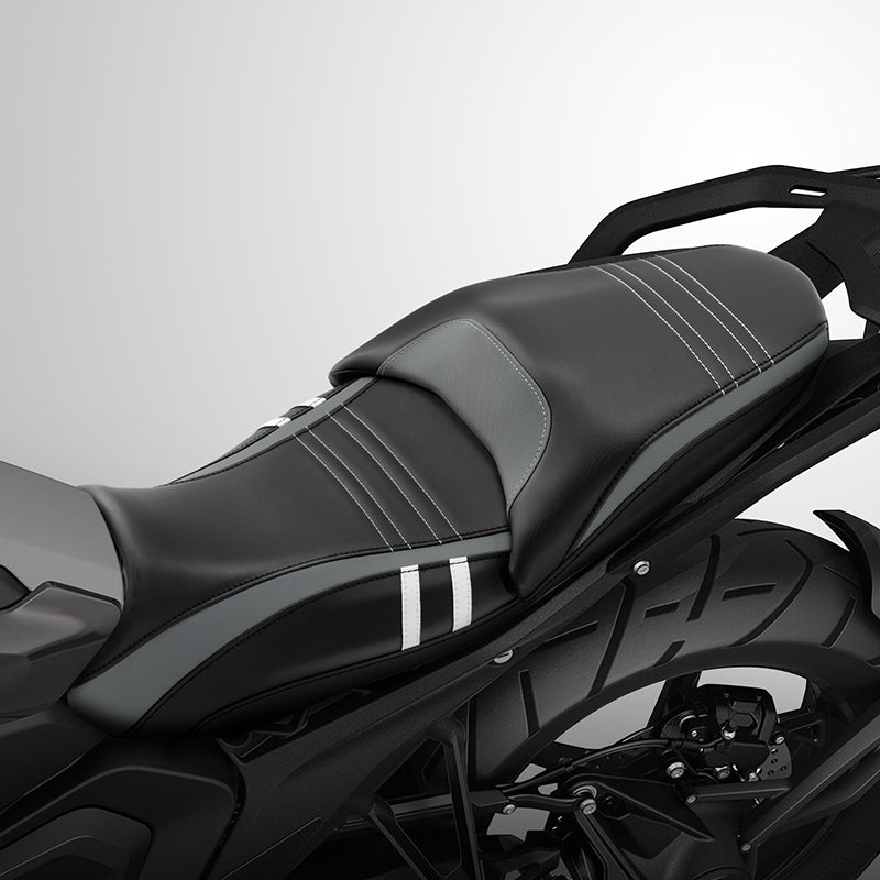 C.C. RIDER BMW R1300GS Seat Rider Passenger Seat Pillion Cushion Black Gray White For BMW R1300GS, 2023-2025