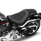 C.C. RIDER Softail Seat Low Rider S Low Rider ST Driver Passenger Seat Black And Gray Fit For Low Rider Sport Glide FXLR FXLRS FXLRST 2018-2025