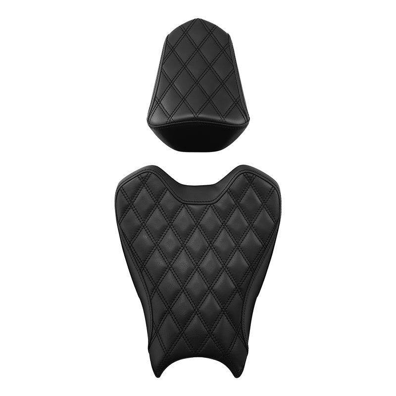 C.C. RIDER CBR1000RR Two Piece Seat Black Lattice For Honda CBR1000RR(SP), 2017-2019