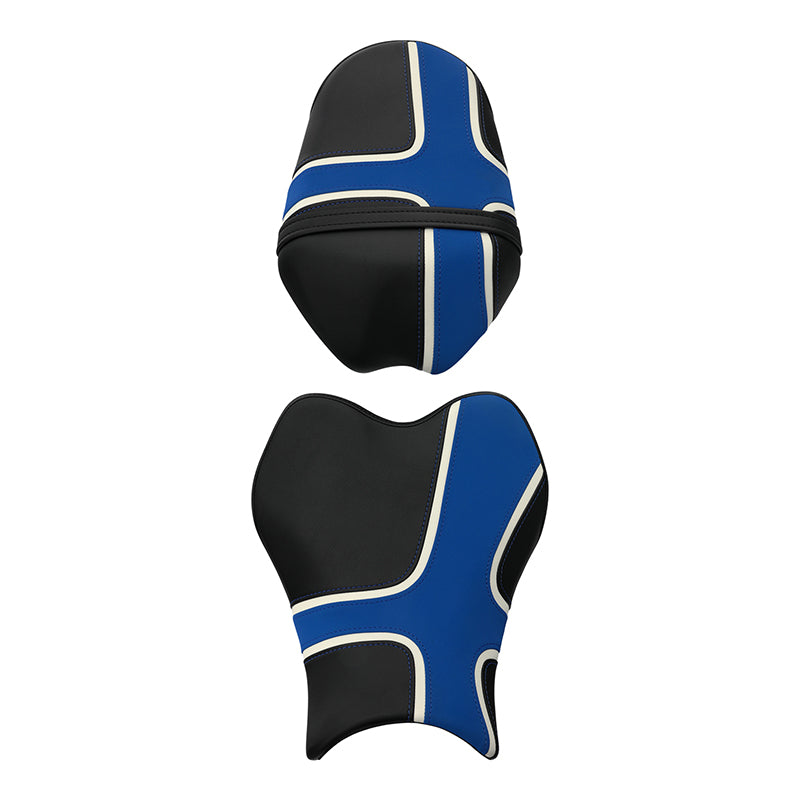 C.C. RIDER  Front And Rear Seat With Black Blue Design For SUZUKI GSXR1000, 2009-2016