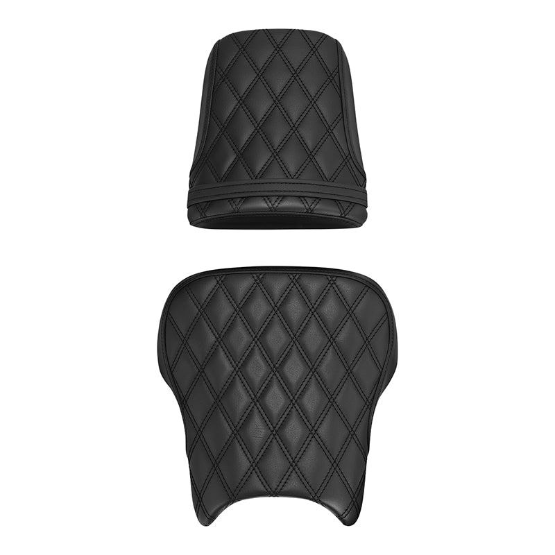 C.C. RIDER CBR600RR Two Piece Seat Black Lattice For Honda CBR600RR, 2003-2004