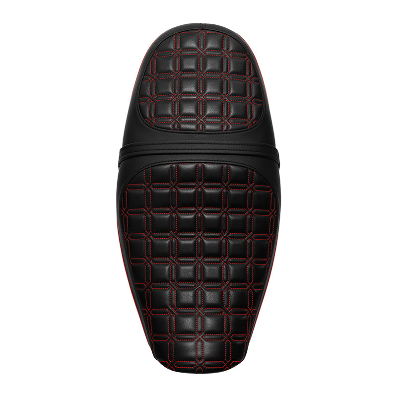 C.C.RIDER Kawasaki Z900RS ERGO Seat Genuine Z900RS Cafe 2 up Seat Black Red Lattice Stitch Fits Kawasaki Z900RS 2018-2025