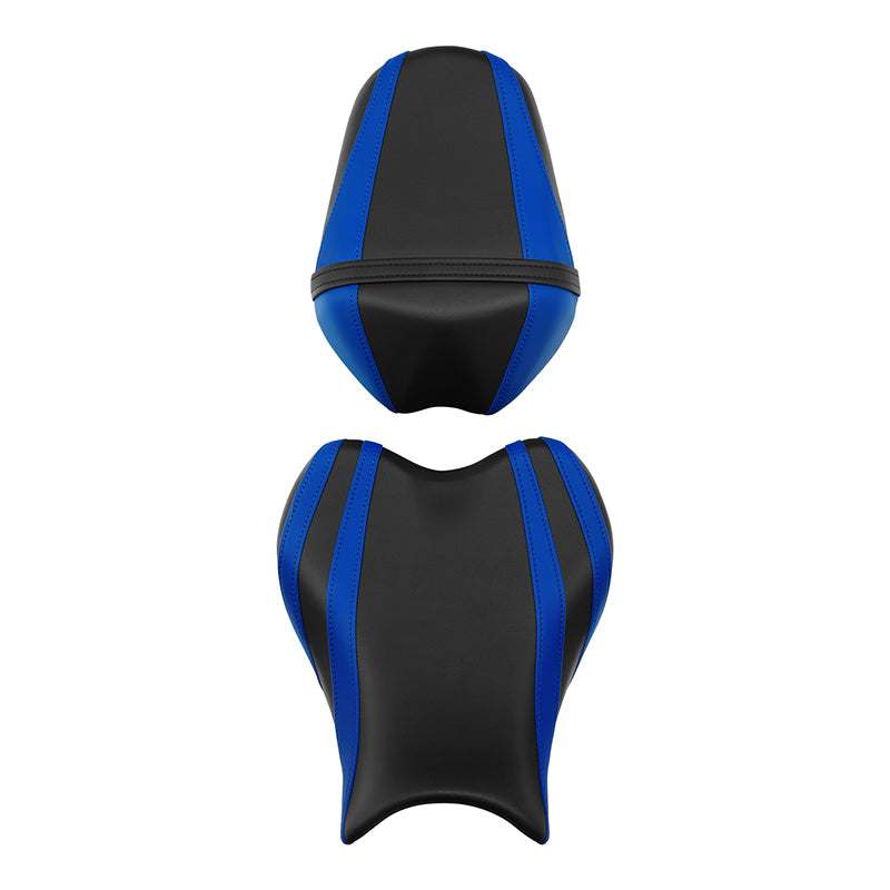 C.C. RIDER  Front And Rear Seat With Black Blue Design For SUZUKI GSXR1000, 2009-2016