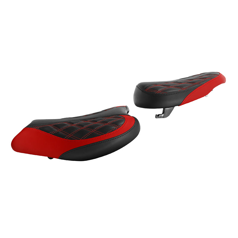 C.C. RIDER GSX1300R Front And Rear Seat Fit For SUZUKI Hayabusa GSX1300R Alien Style Red Lattice Stitch, 2008-2020