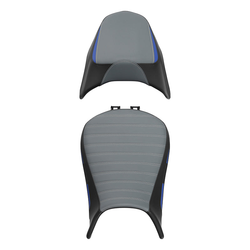 C.C. RIDER BMW R1300GS Seat Rider Passenger Seat Pillion Cushion Blue Gray Black For BMW R1300GS, 2023-2025