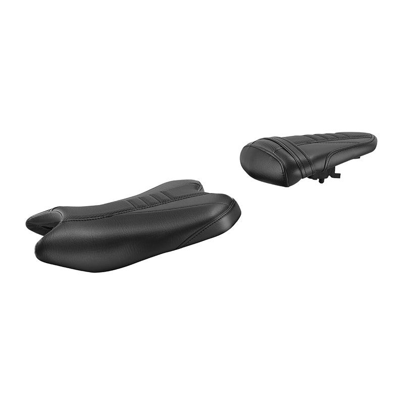 C.C. RIDER YZF R6  Front And Rear Seat Fit For YAMAHA R6 Black Carbon Fiber Stitching, 2006, 2007