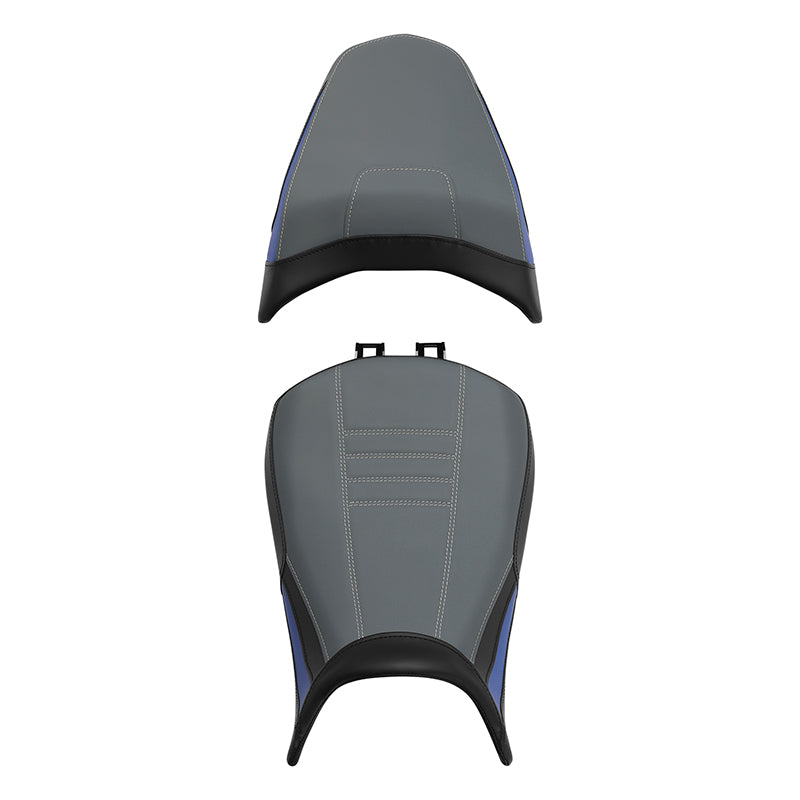 C.C. RIDER BMW R1300GS Seat Rider Passenger Seat Pillion Cushion Blue Gray Black For BMW R1300GS, 2023-2025