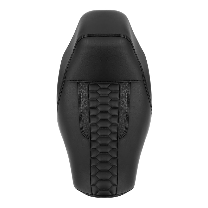 C.C. RIDER Softail Seat Low Rider Solo Driver Seat Black Honeycomb Standard Reach For FXLR FXLRS FXLRST, 2018-2025