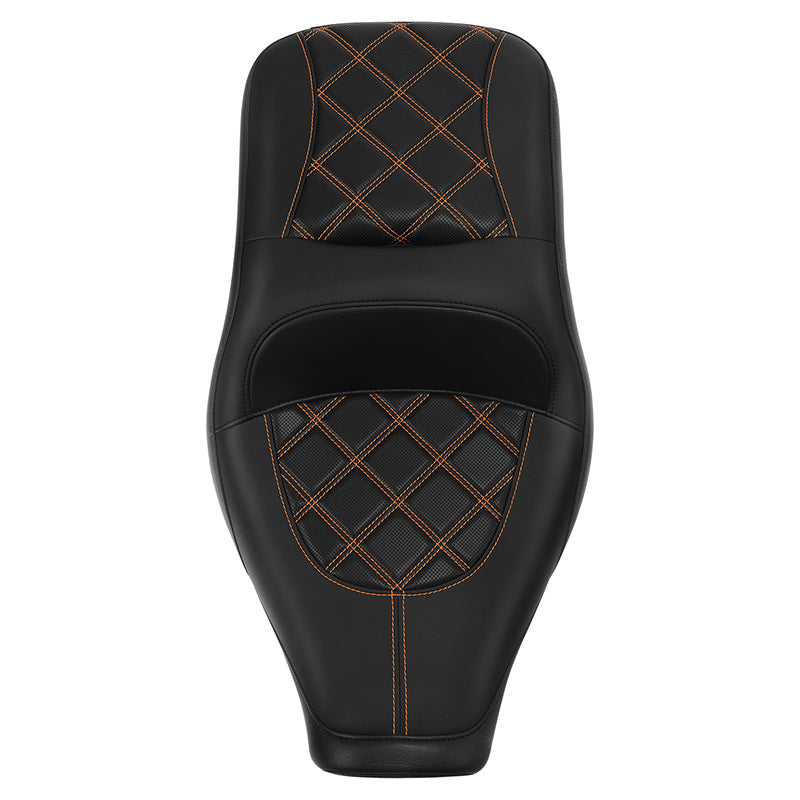 C.C. Rider BMW R18B R18 Transcontinental One Piece Seat Rider Passenger Seat Pillion Cushion Lattice Stitching, 2020-2024