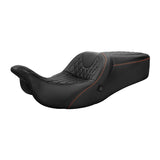 Heated Seat C.C. RIDER Touring Seat 2 Up Seat Driver Passenger Seat For Harley CVO Road Glide Electra Glide Street Glide Road King, 2009-2023