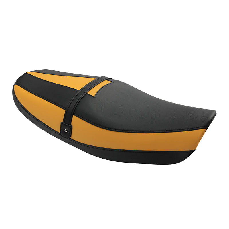 C.C.RIDER Kawasaki Z900RS ERGO Seat Genuine Cafe 2 up Seat Black Yellow Golden Fits Kawasaki Z900RS 2018-2025