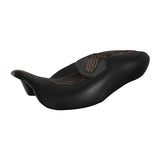 C.C. RIDER Touring Seat 2 Up Seat Driver Passenger Seat Honeybomb Stitching For Harley CVO Road Glide Electra Glide Street Glide Road King, 2009-2023