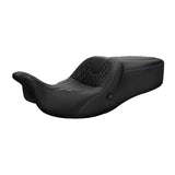Heated Seat C.C. RIDER Touring Seat 2 Up Seat Driver Passenger Seat For Harley CVO Road Glide Electra Glide Street Glide Road King, 2009-2023