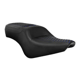 C.C. Rider BMW R18B R18 Transcontinental One Piece Seat Rider Passenger Seat Pillion Cushion Honeycomb Stitching, 2020-2024