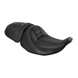 Gel Seat C.C. RIDER Touring Seat Two Piece 2 Up Seat Driver Solo Seat Passenger Seat Black Stitching For CVO Street Glide CVO Road Glide, 2023-2025