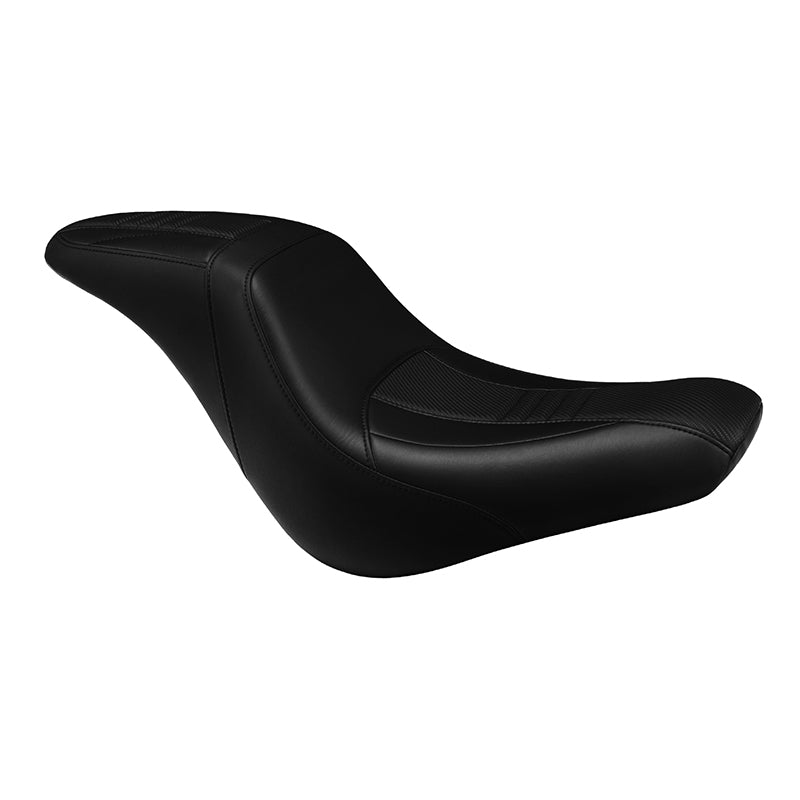 C.C. RIDER Softail Seat Low Rider S Low Rider ST Driver Passenger Seat Black Fit For Low Rider FXLR FXLRS FXLRST 2018-2025