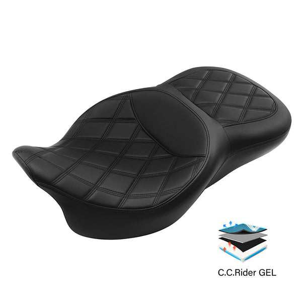 Black Rear Passenger Seat Pad For Suzuki GSX-R600 / GSX-R750 2008