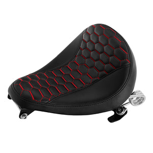 C.C. RIDER Sportster Seat Torsion Spring Solo Seat Max Profile Honeycomb For Iron883 Iron1200 Sportster48, 2004-2023