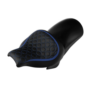 C.C.RIDER Custom Short Oval Rear Fender With Blue Stitching Solo Seat in Black Gelcoat Finish For Harley Softail Breakout FXBR FXBRS, 2018-2023
