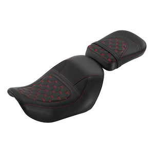 C.C. RIDER Sportster Seat 2 Piece Reach Seat Driver And Passegner Seat Red Hneycomb Fit For Harley Nightster RH975 2022-Later