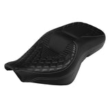 C.C. Rider BMW R18B R18 Transcontinental One Piece Seat Rider Passenger Seat Pillion Cushion Black White Lattice Stitching, 2020-2024