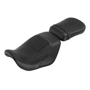 C.C. RIDER Sportster Seat 2 Piece Reach Seat Driver And Passegner Seat Black Carbon Fiber Pattern Fit For Harley Nightster RH975 2022-Later