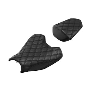 C.C. RIDER CBR1000RR Two Piece Seat Black Lattice For Honda CBR1000RR(SP), 2017-2019
