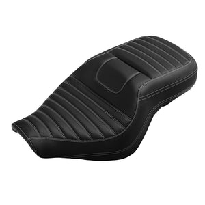 C.C. Rider BMW R18B R18 Transcontinental One Piece Seat Rider Passenger Seat Pillion Cushion White Trimming, 2020-2024