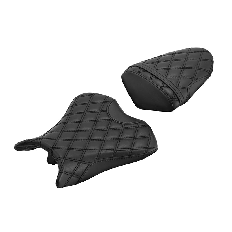 rei❁　黒　36 C.C. RIDER Ninja ZX6R ZX636 Front And Rear Seat For Kawasaki Black