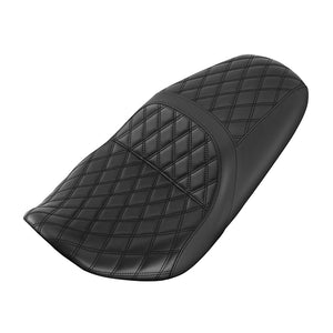 C.C. RIDER Touring Seat One Piece 2 Up Seat Driver Passenger Seat Lattice Stitching For Street Glide Road Glide, 2023-2025