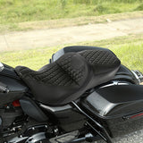 C.C. RIDER Touring Seat 2 Up Seat Driver Passenger Seat For Harley CVO Road Glide Electra Glide Street Glide Road King, 2009-2023