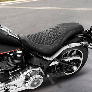 C.C. RIDER Softail Seat Low Rider S Low Rider ST Driver Passenger Seat Black And Gray Fit For Low Rider FXLR FXLRS FXLRST 2018-2025
