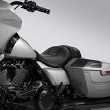 Gel Seat C.C. RIDER Touring Seat Two Piece 2 Up Seat Driver Solo Seat Passenger Seat Black Stitching For CVO Street Glide CVO Road Glide, 2023-2025