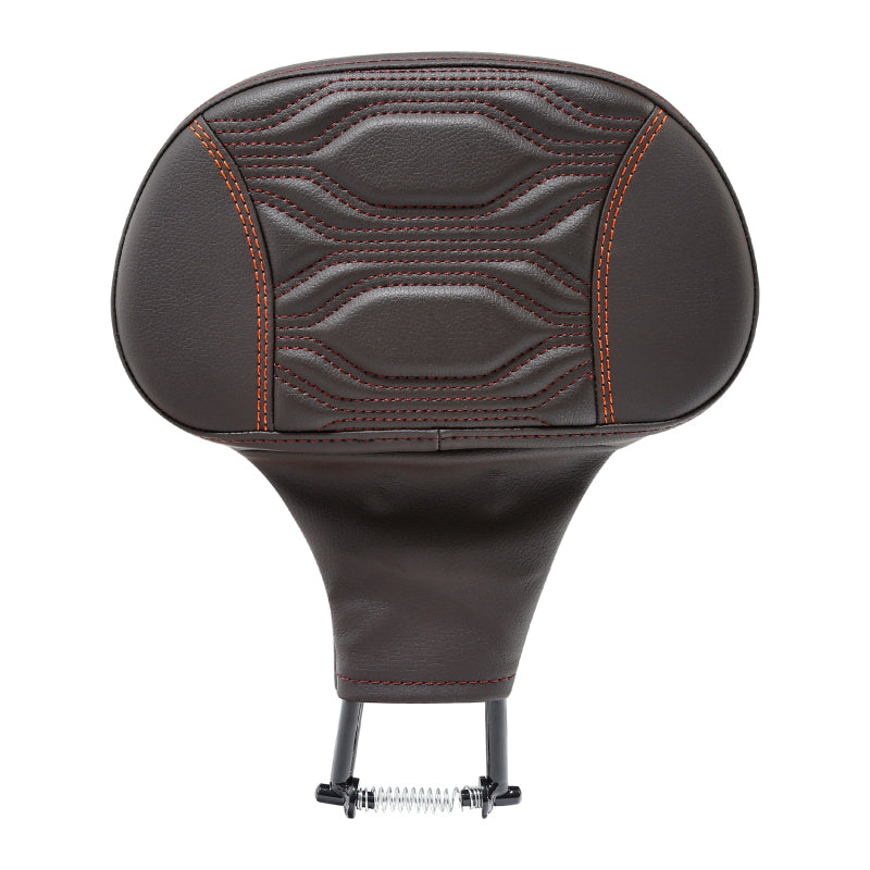 C.C. RIDER Rider Backrest 2 Up Seat Driver Backrest Pad For Harley Touring CVO Street Glide Road Glide Electra Glide Road King, 1988-2025