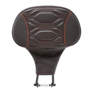 C.C. RIDER Rider Backrest 2 Up Seat Driver Backrest Pad For Harley Touring CVO Street Glide Road Glide Electra Glide Road King, 1988-2025