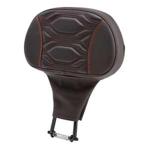 C.C. RIDER Rider Backrest 2 Up Seat Driver Backrest Pad For Harley Touring CVO Street Glide Road Glide Electra Glide Road King, 1988-2025