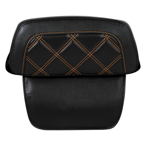 C.C. RIDER Razor Chopped Pack Trunk Backrest Passenger Backrest Pad Lattice Sititching For Harley Touring CVO Road Glide Street Glide Road King, 2014-2025