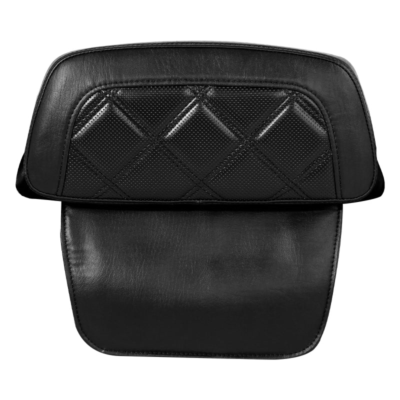 C.C. RIDER Razor Chopped Pack Trunk Backrest Passenger Backrest Pad Lattice Sititching For Harley Touring CVO Road Glide Street Glide Road King, 2014-2025