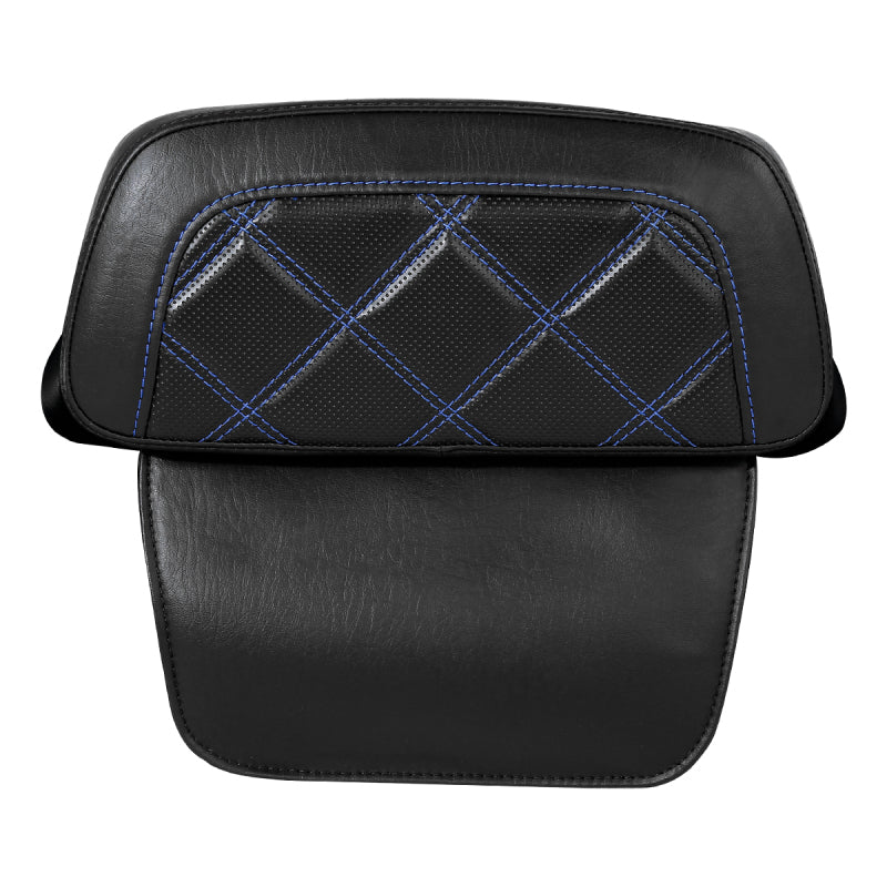 C.C. RIDER Razor Chopped Pack Trunk Backrest Passenger Backrest Pad Lattice Sititching For Harley Touring CVO Road Glide Street Glide Road King, 2014-2025