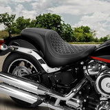 C.C. RIDER Softail Seat Low Rider S Low Rider ST Driver Passenger Seat Black And Gray Fit For Low Rider FXLR FXLRS FXLRST 2018-2025