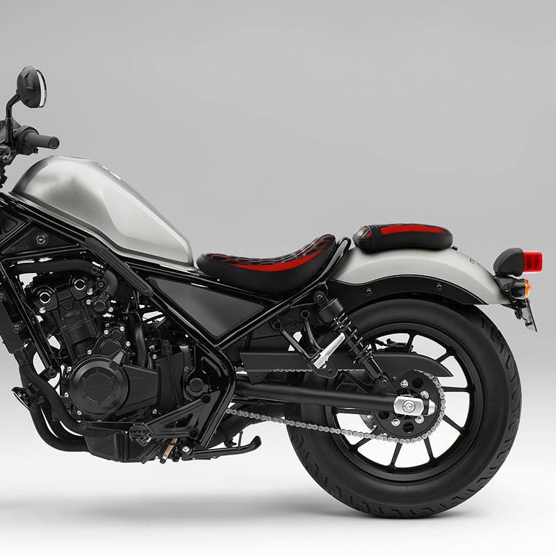 .C. RIDER CM300 Front And Rear Seat Fit For Honda Rebel 300 CMX300 Red Circles, 2017-2024