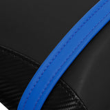 C.C. RIDER YZF R1 Front And Rear Seat For YAMAHA YZFR1 Black Blue Carbon Fiber Combination, 2004-2006